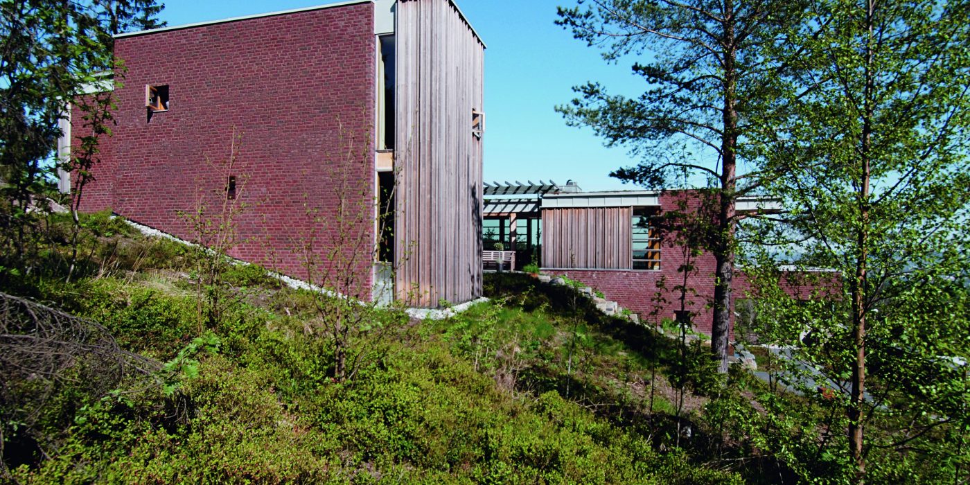 Villa Gruppo, single-family house with facing brick; Brick Award Nominee 2010; Stein Halvorsen; Photo: Stein Halvorsen