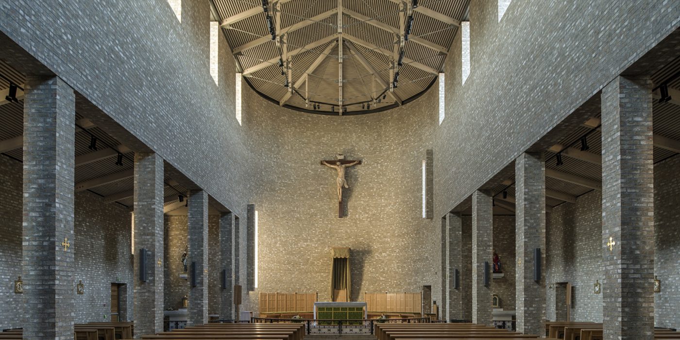 St. Olav's Catholic Cathedral with facing bricks, Brick Award Nominee 2018; Eggen Arkitekter; Photo: Matthias Herzog