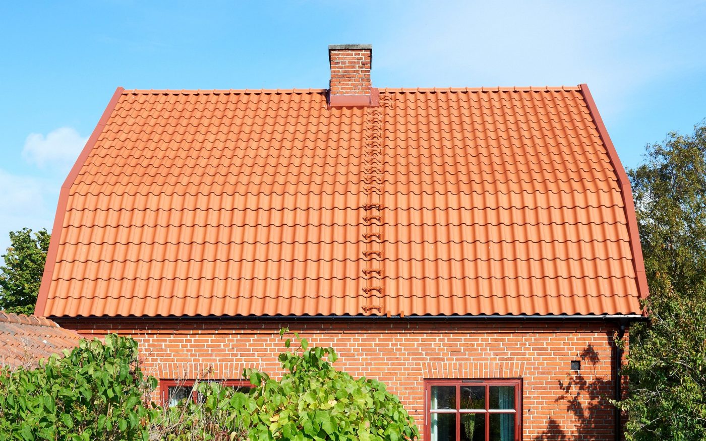 Family House in Fladie, Malmo, Roof, Cavus Nature red 