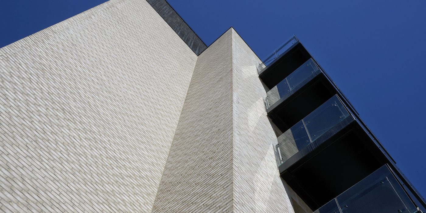 Apartment buildings, Irmabyen in Roedovre, Facing Brick W 445 Hvede