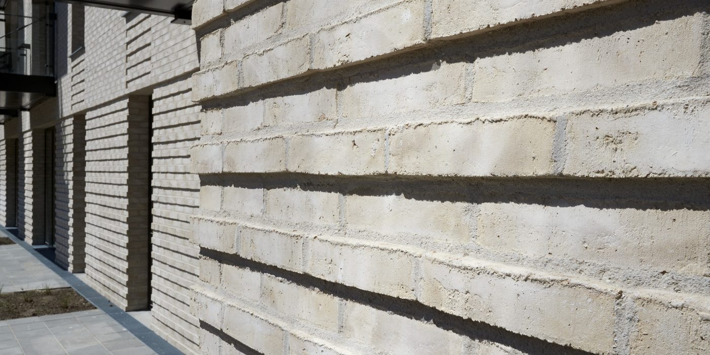 Apartment buildings, Irmabyen in Roedovre, Facing Brick W 445 Hvede