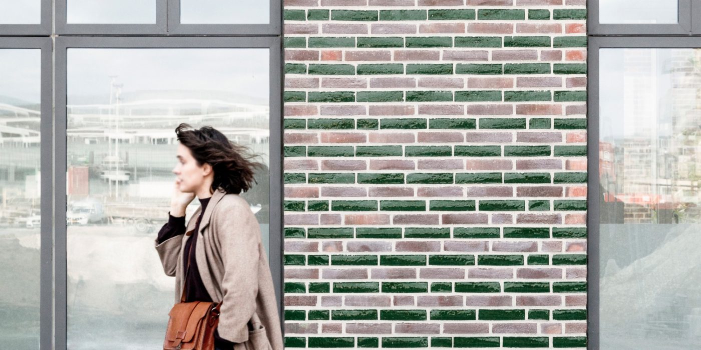 Apartment building, Groenttorvet, Dahlia Hus, Blue Devil and green glazed bricks