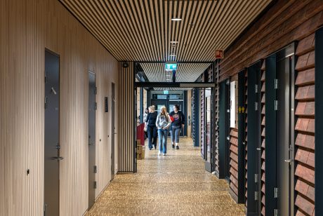 Facade cladding: URBAN U Holmen | Bamble videregående skole, Norway