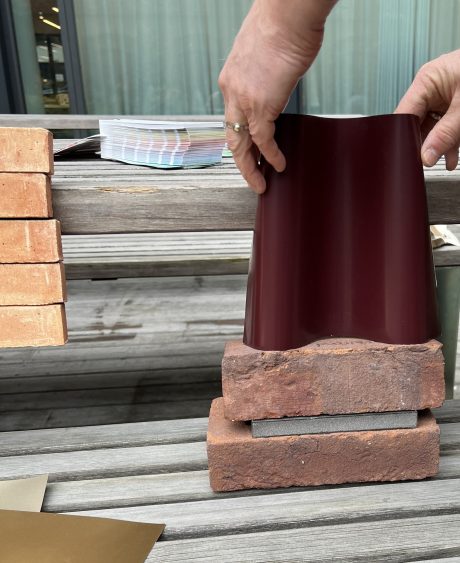 Brick: Blauwrood genuanceerd - Marziale - Facade cladding: Arena Sandstone - Arena Calypso | Drammen Helsepark, Norway