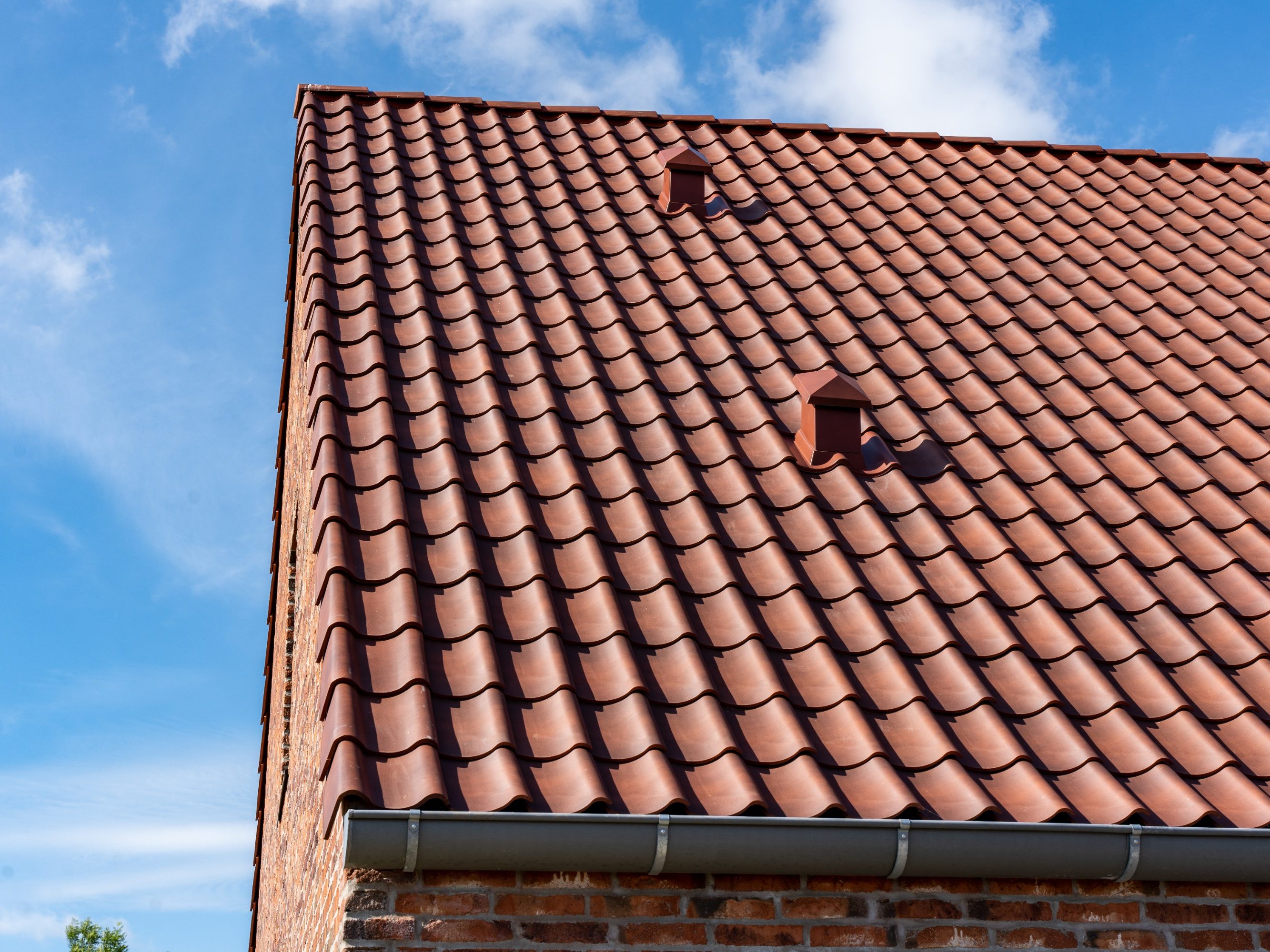 Teglstein - tagstein: EW3255 - Sinus | Agttrup Gårdhuse, Danmark