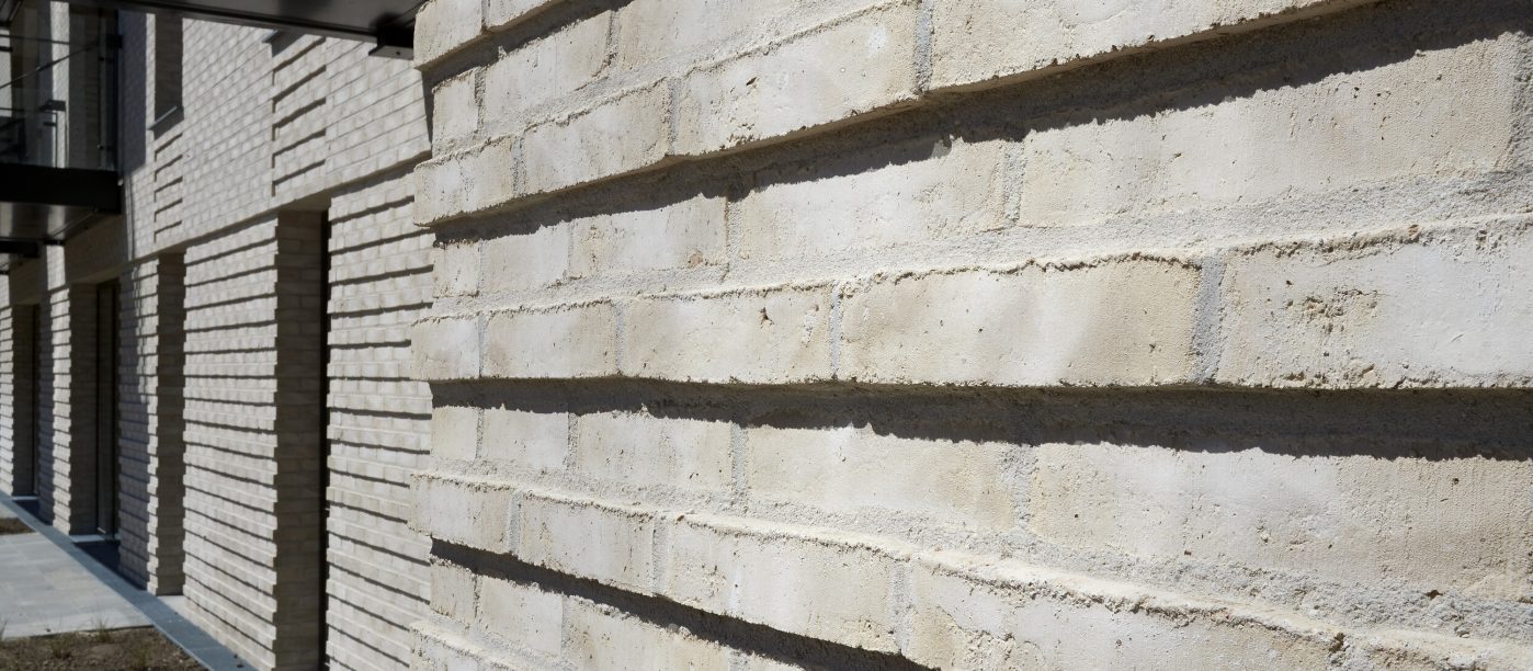 Apartment buildings, Irmabyen in Roedovre, Facing Brick W 445 Hvede