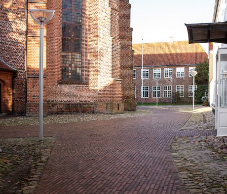 Belægningstegl: Auxo getrommelt | Kristkirken, Tønder