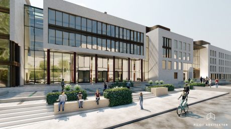 Teglstein - Superwhite Retro - Kommunegården, Sandvika