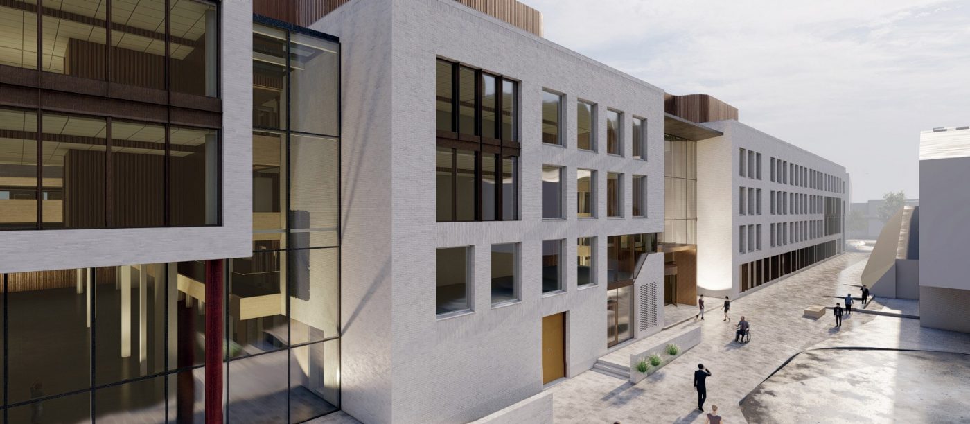 Teglstein - Superwhite Retro - Kommunegården, Sandvika