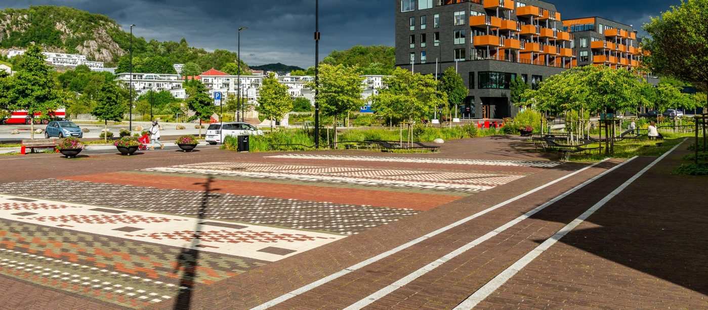 Bekledningstegl: Norten - Bretagne - Argenti - Fico Wasserstrich - Bruno - Paviona - Nero Wasserstrich | Ålgård Sentrum, Gjesdal
