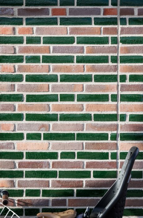 Apartment building, Groenttorvet, Dahlia Hus, Blue Devil and green glazed bricks