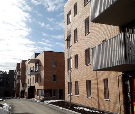 Bricks: Tuohi Retro - Grafiitinmusta Retro - Elignia Betula - Linnaeus Quercus - Cienna - Pagus Grijszwart - Forum Cromo - Agora Grafietzwart | Myrvoll Stasjon, Norway