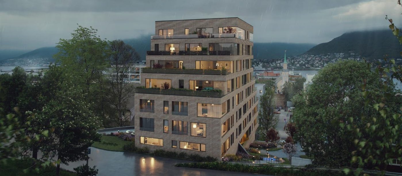Bekledningstegl - URBAN Frederiksberg - Kongsparken, Tromsø