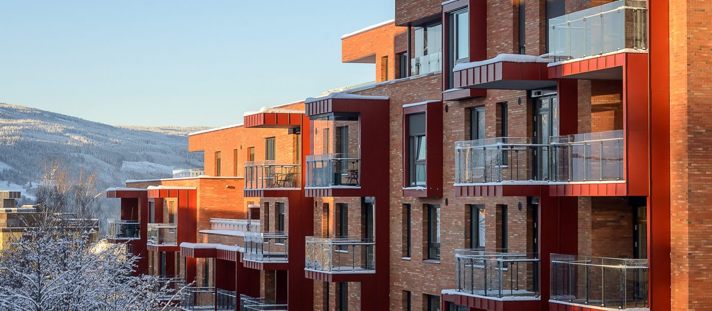 Teglstein: Bronsgroen - Elignia Betula Pendula | Mesnakvartalet, Lillehammer