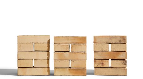 Teglstein: EW2115 Gul - EW2153 Guldokker - EW0470 Messing