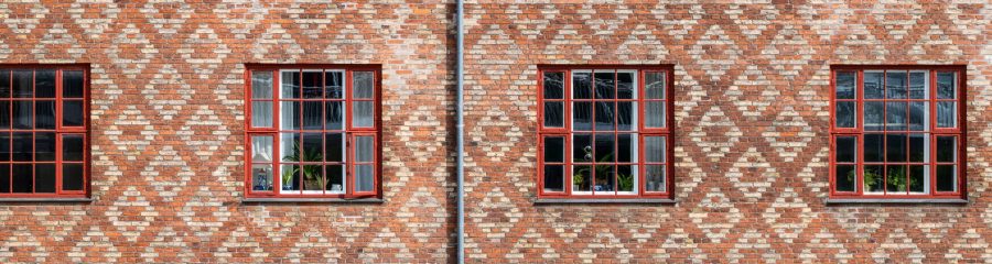 Røde og gule mursten | Linoleumshuset