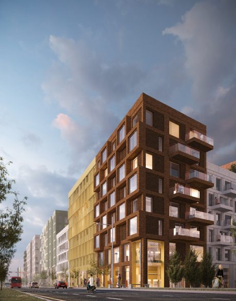 Teglstein: Postuni - Pastorale - Blauwrood genuanceerd - St. Ives Cream - Morado | Clemenskvartalet, Norge