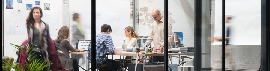 People working at the office