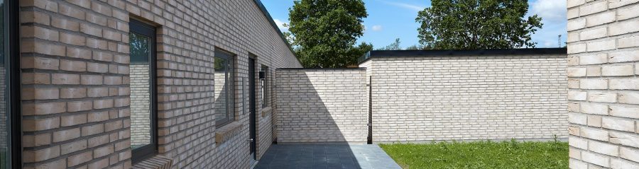 Terraced houses in Herning, Facing Brick W 445 Hvede