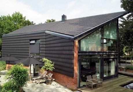 Elewacja z dachówek ceramicznych