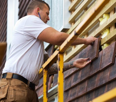 Installation of Urban Cladding Tiles at Margretheholmen - Holmen