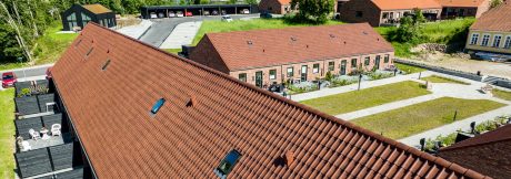 Teglstein - tagstein: EW3255 - Sinus | Agttrup Gårdhuse, Danmark