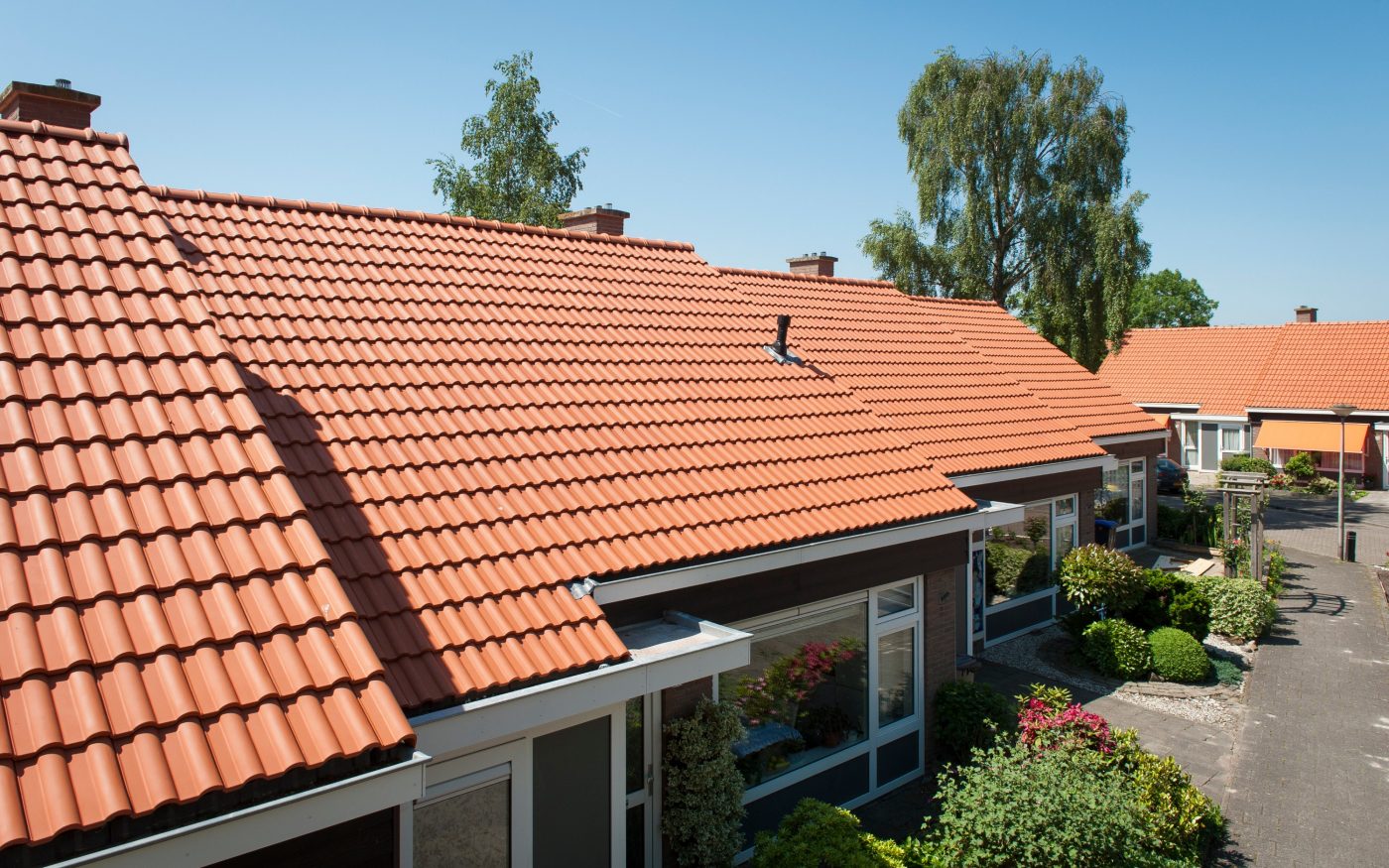 Modula Natuurrood+ 652 | Roof Renovation Enclosed Houses | Kortenhoef | Architect: Henk Snoeks, Architect BNA, Alphen aan de Rijn | Contractor: Gooi's Bouwbedrijf, Naarden, AA-Dak, Den Dungen | Client: Het Gooi en Omstreken, Hilversum