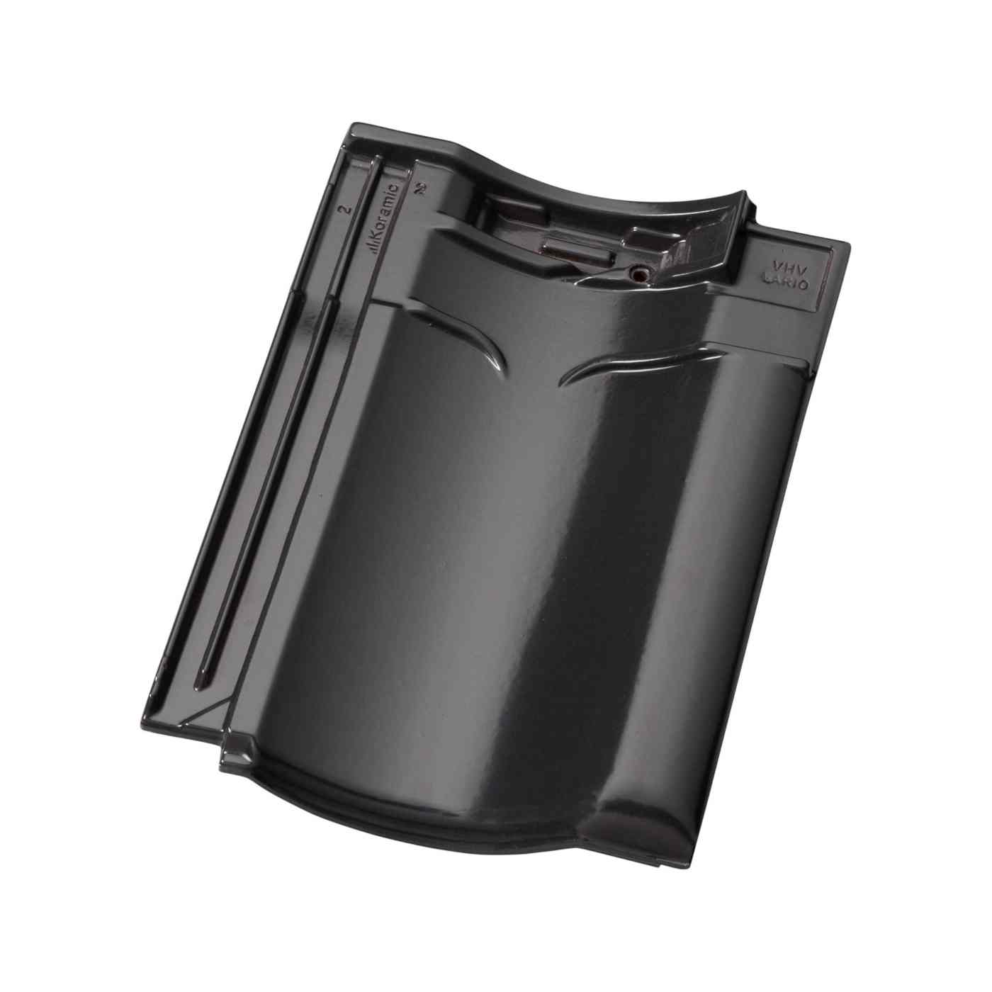 Productshot of the VHV Vario leizwart verglaasd (756) rooftile