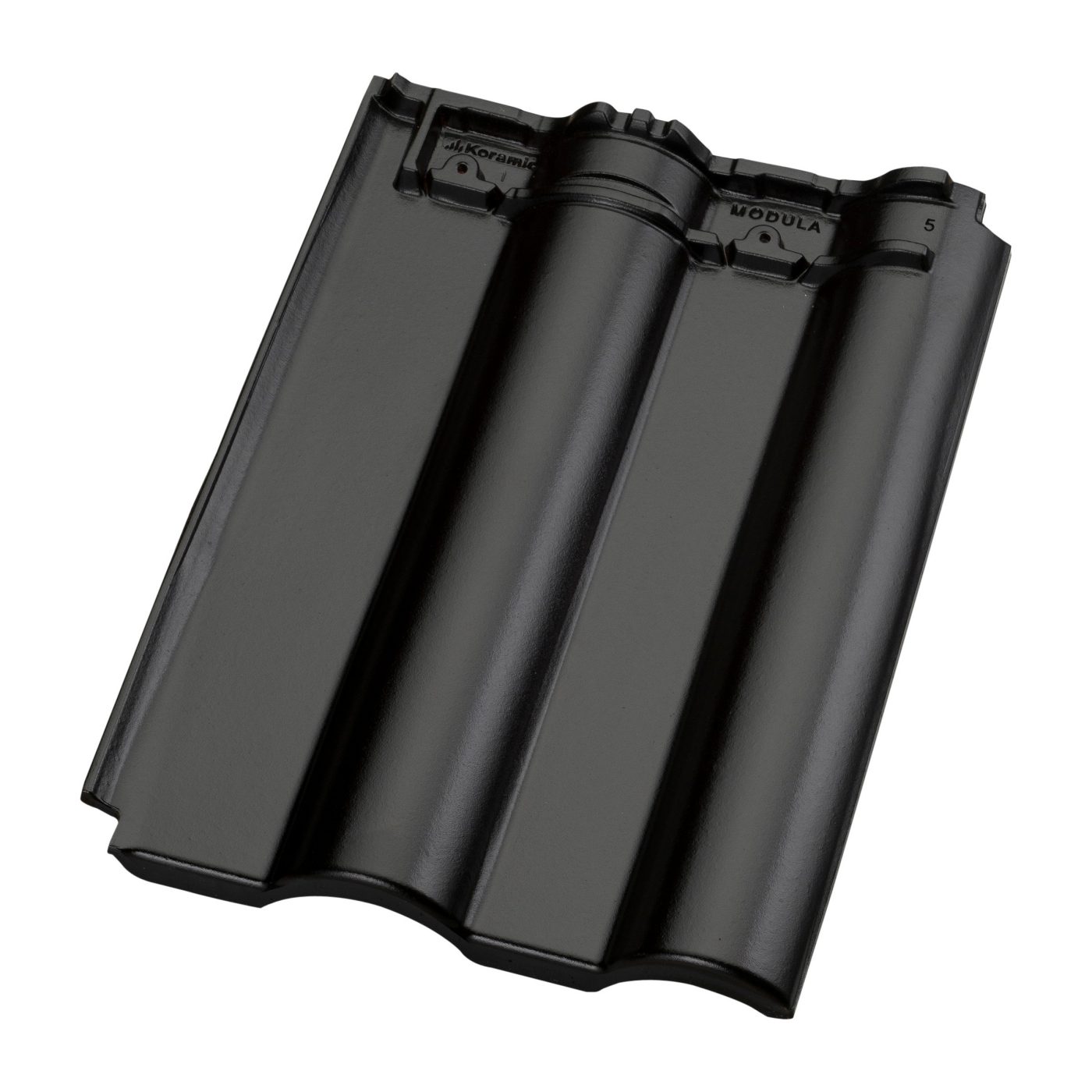 Productshot of the Modula Zwart Edel-Engobe Roof Tile