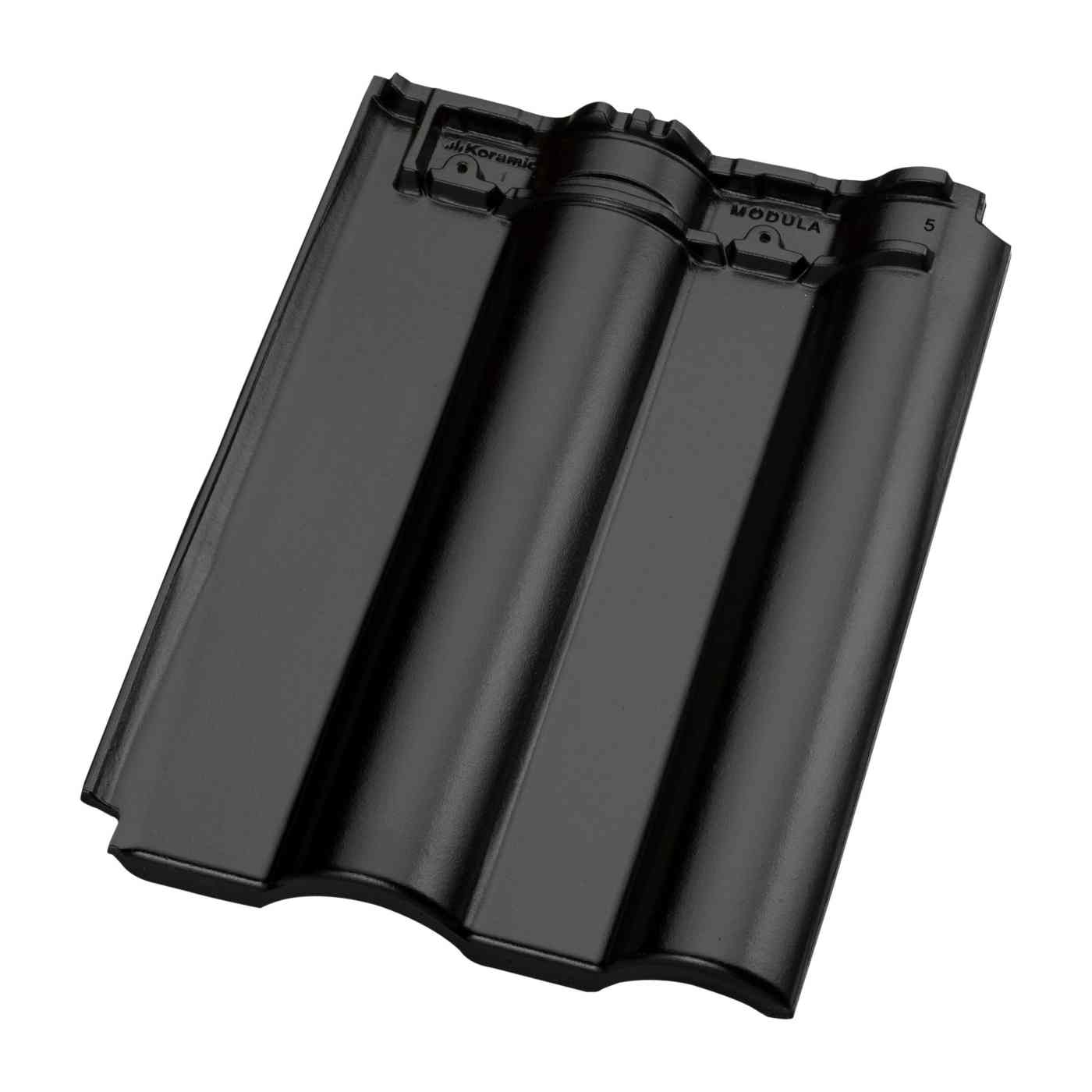 Productshot of the Modula Zwart Edel-Engobe Roof Tile