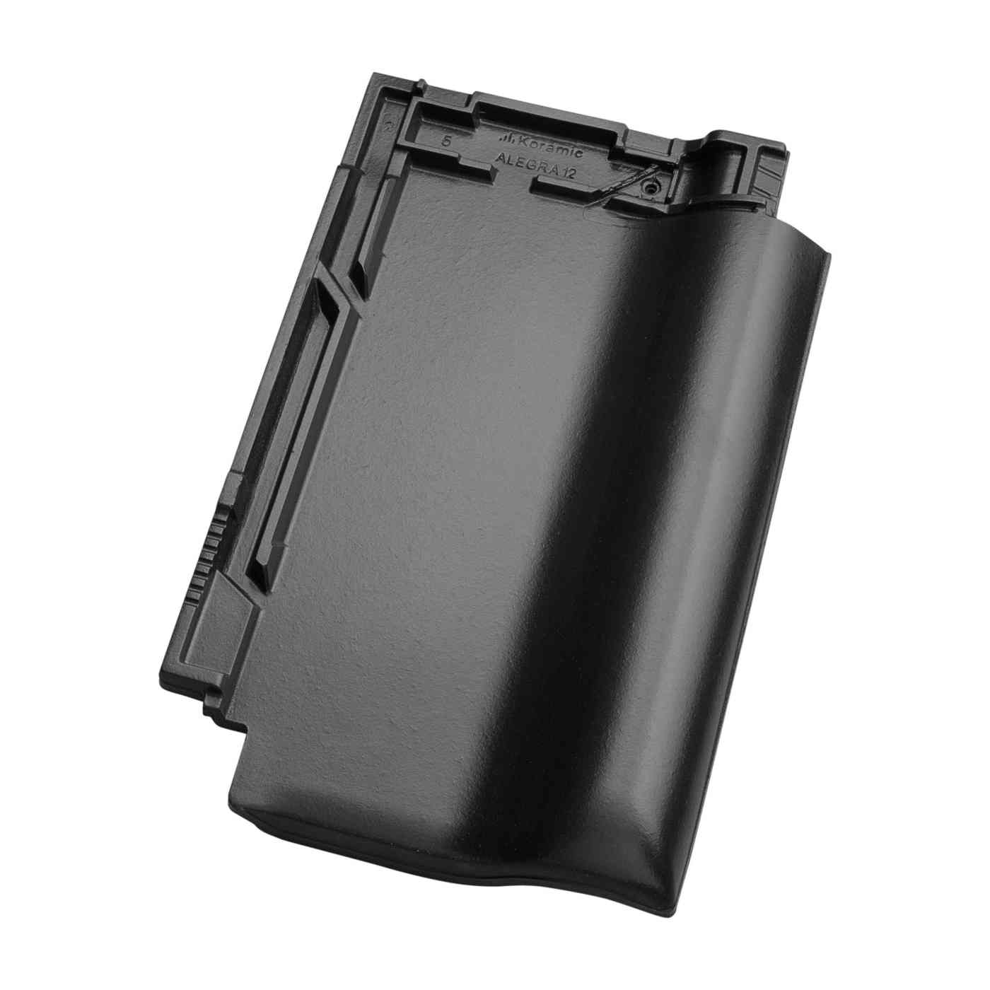 Productshot of the Alegra 12 Vulkaanzwart Edel Engobe Roof Tile