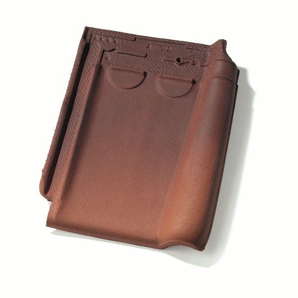 Single product shot of a Stormpan 44 Amarant roof tile
